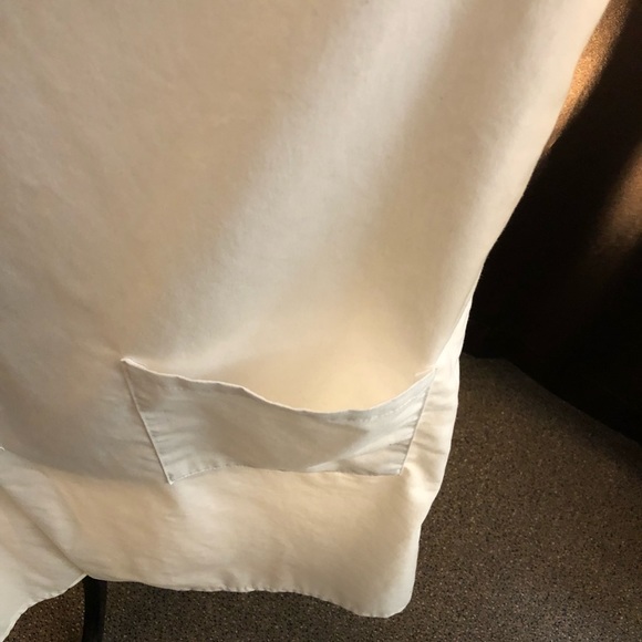 Landau White long lab coat. Sz Large - Picture 6 of 9